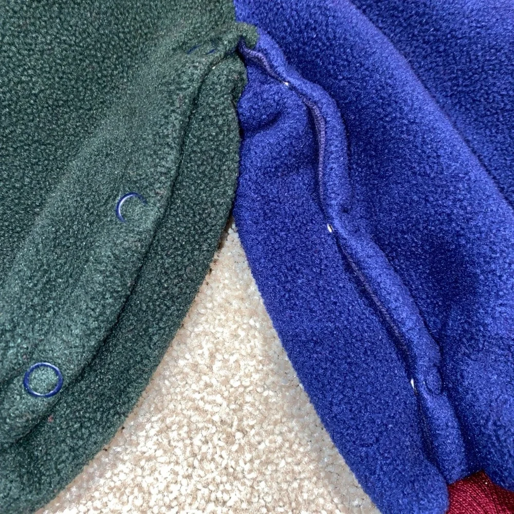 Vintage 1998 Gymsport Gymboree Color‎ Block Fleece Bodysuit Newborn 3-6 Months